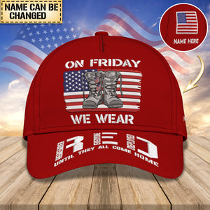 Personalized Classic Cap - On Friday We Wear RED