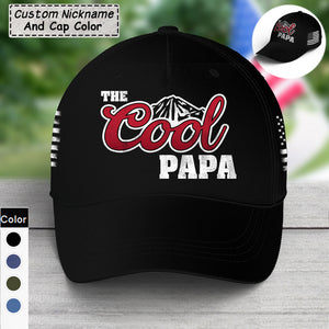 Personalized The Cool Papa Cap, Custom Nickname Classic Cap 3D