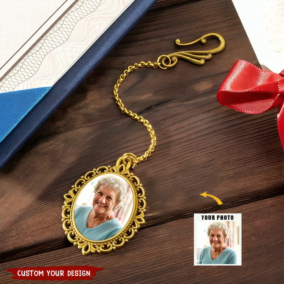 Personalized Photo Graduation Cap Charm, Memorial Photo Charm