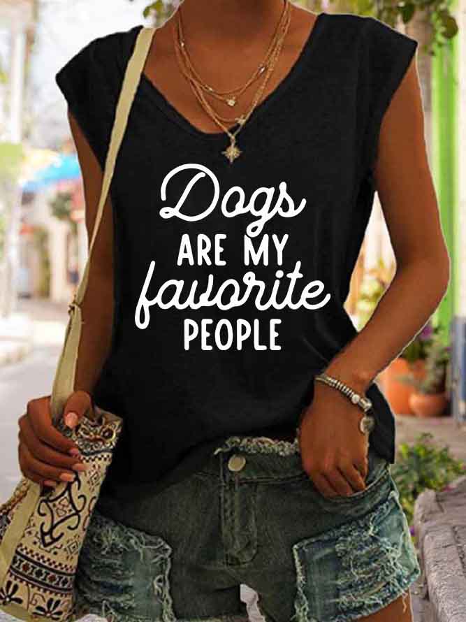 Women's Dogs Are My Favorite People Tank Top