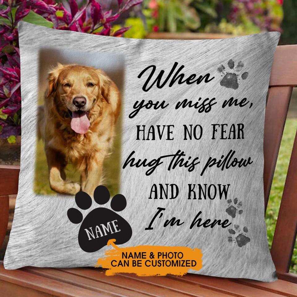 Personalized Memorial Pillow Have No Fear Hug This Pillow