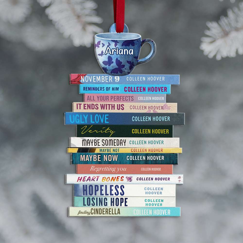 It Ends With Us C.H Book Series, Personalized Acrylic Ornament, Christmas Gift For Book Lovers