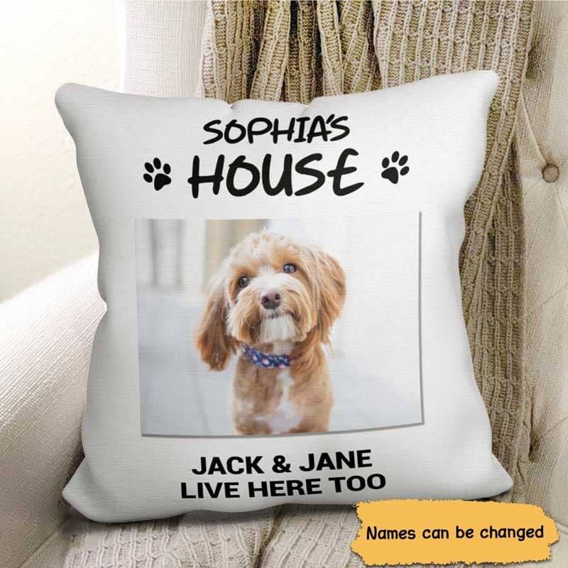 Dogs House Photo Pillowcae ,Personalized Pillowcase-Gift For Dog Lover