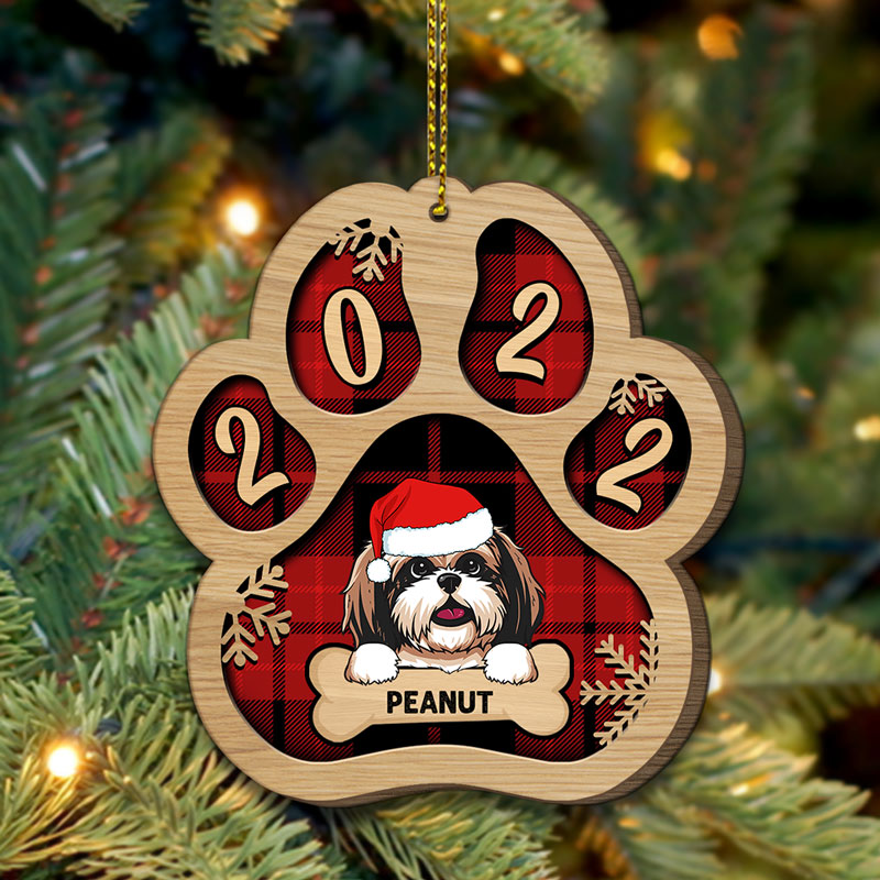 Dog Jingle Paw, Custom Gift for Dog Lovers- Personalized Acrylic Ornament
