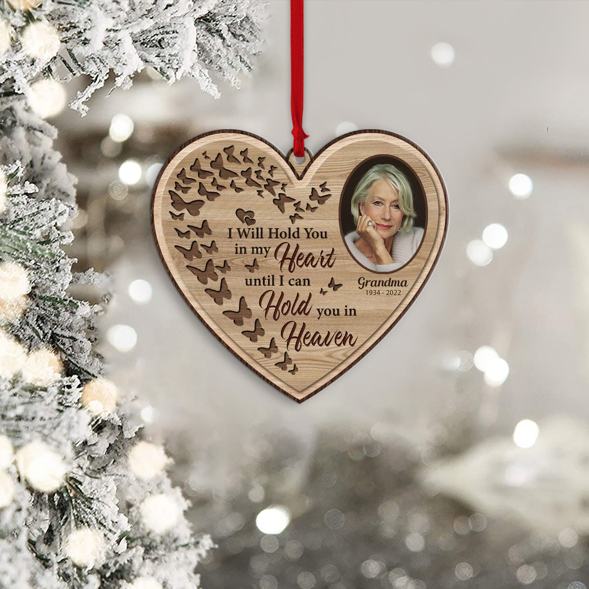 I Will Hold You In My Heart - Personalized Acrylic Ornament