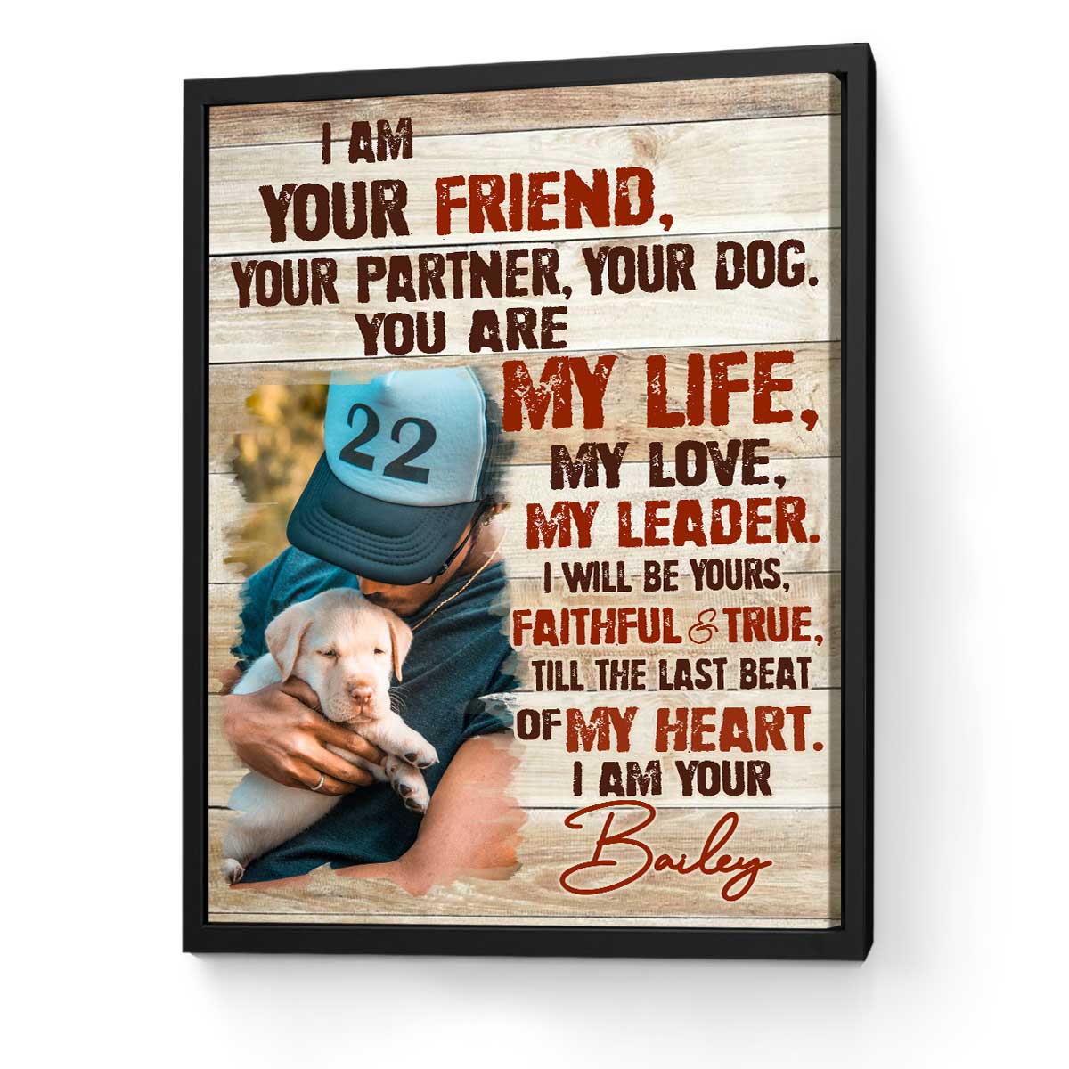 Christmas Gifts for Dog Lovers, Custom Pet Portrait, Dog Memorial Gifts, Dog Poster Gifts From the Dog