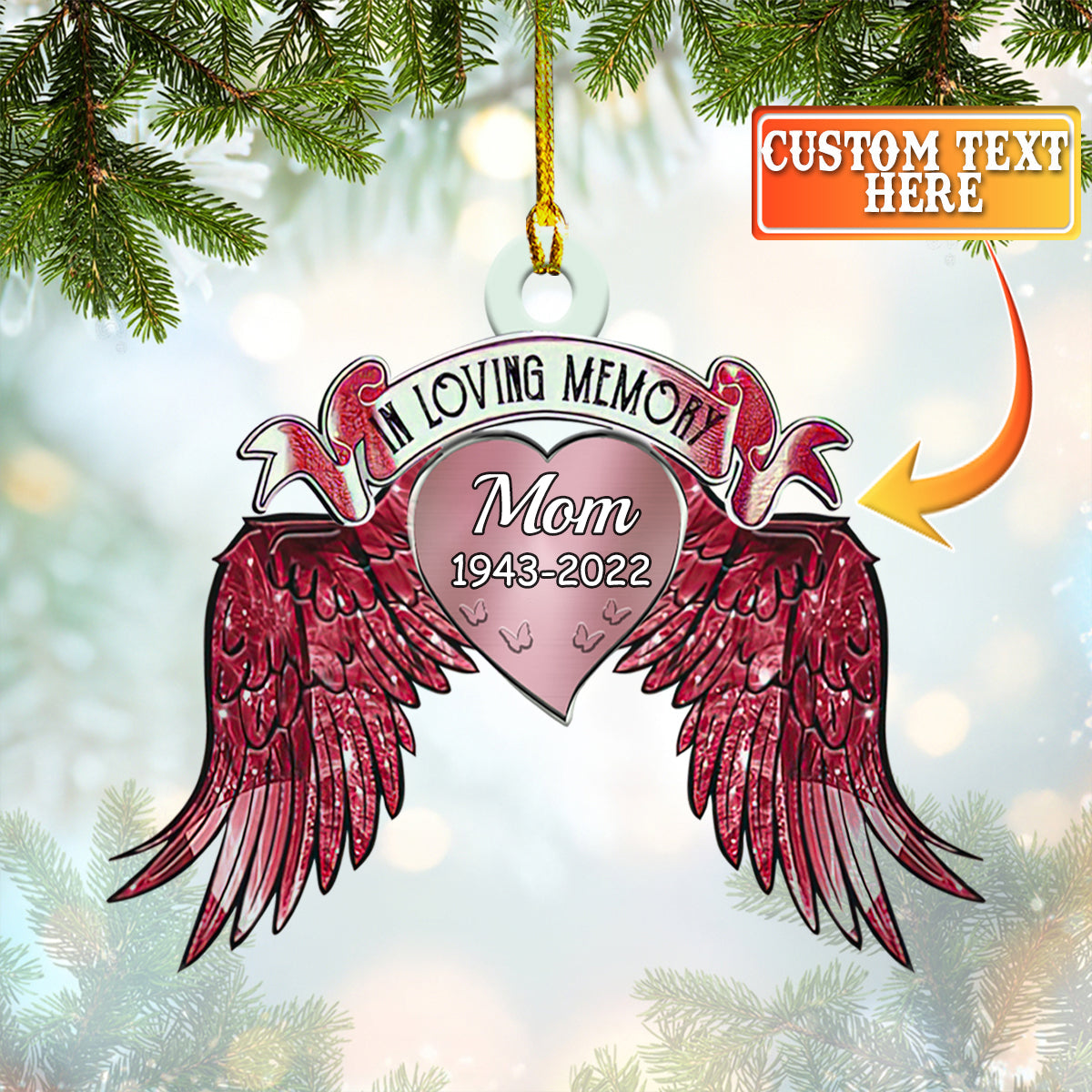 In Loving Memory - Personalized Acrylic Ornament