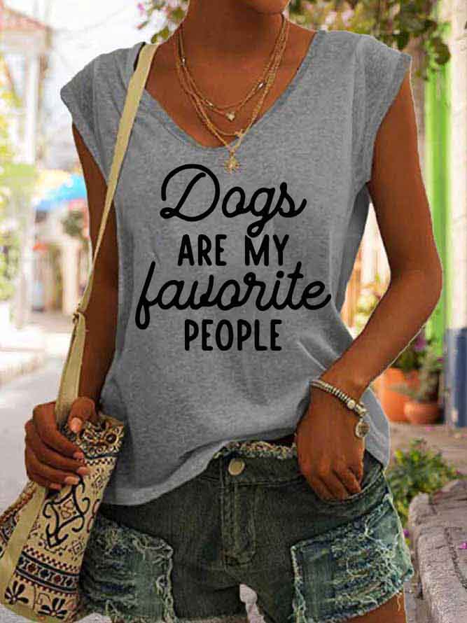 Women's Dogs Are My Favorite People Tank Top