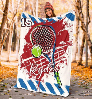 Personalized Lovely Kid Tennis Blanket for Comfort & Unique