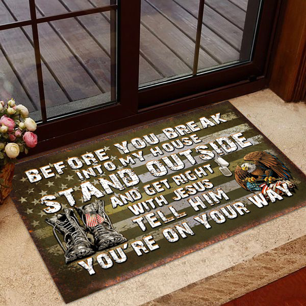 Before You Break Into My House Doormat, Gifts For Veterans