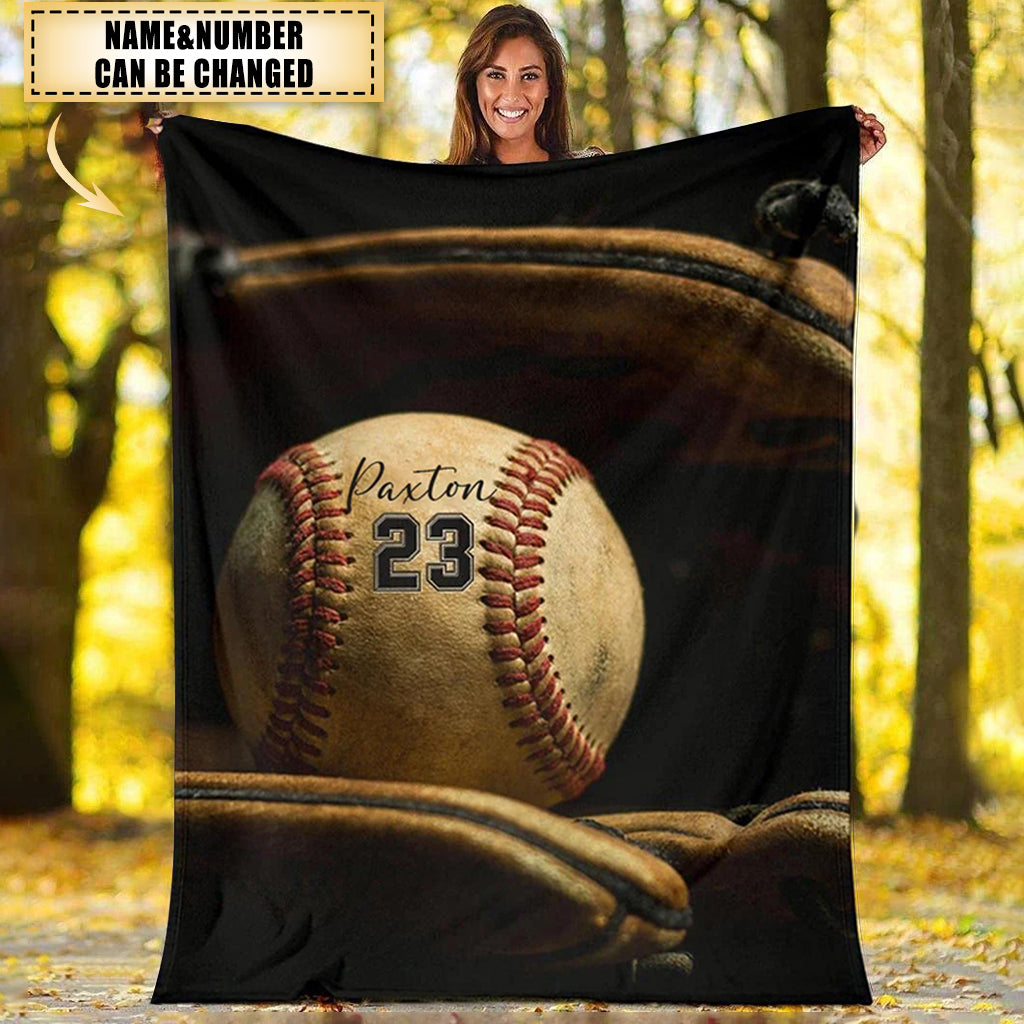 Personalized Lovely Kid Baseball Blanket for Comfort & Unique