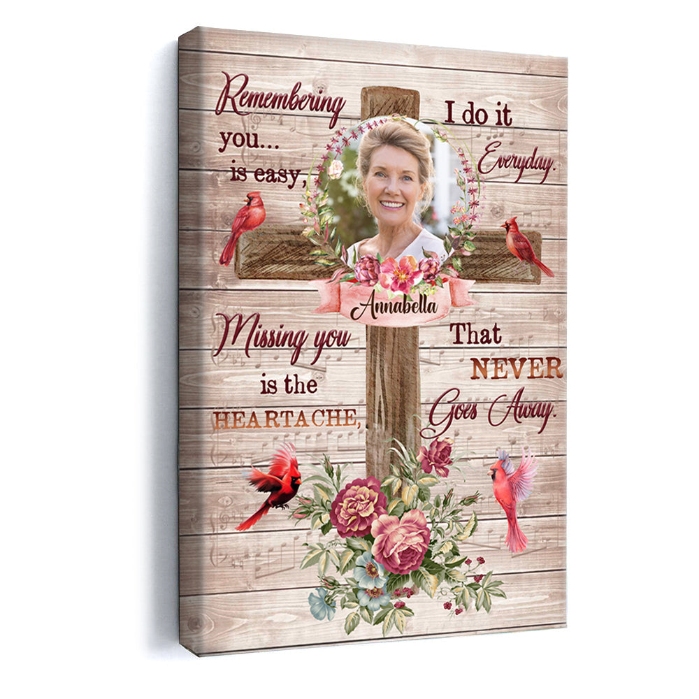 Those We Love Don't Go Away, They Walk Beside Us Everyday - Personalized Photo Poster