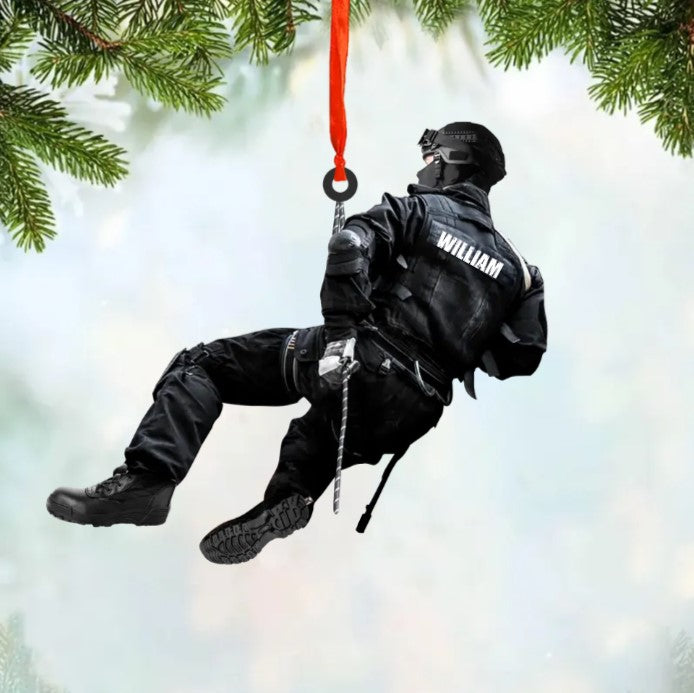 Personalized Police Acrylic Christmas - Gift for Police