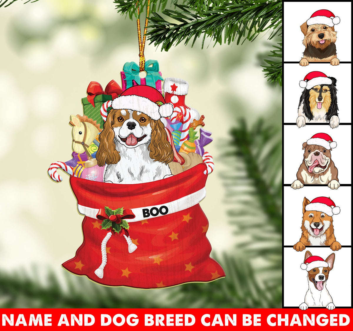 Personalized Dog Noel , Custom Gift for Dog Lovers- Personalized Acrylic Ornament