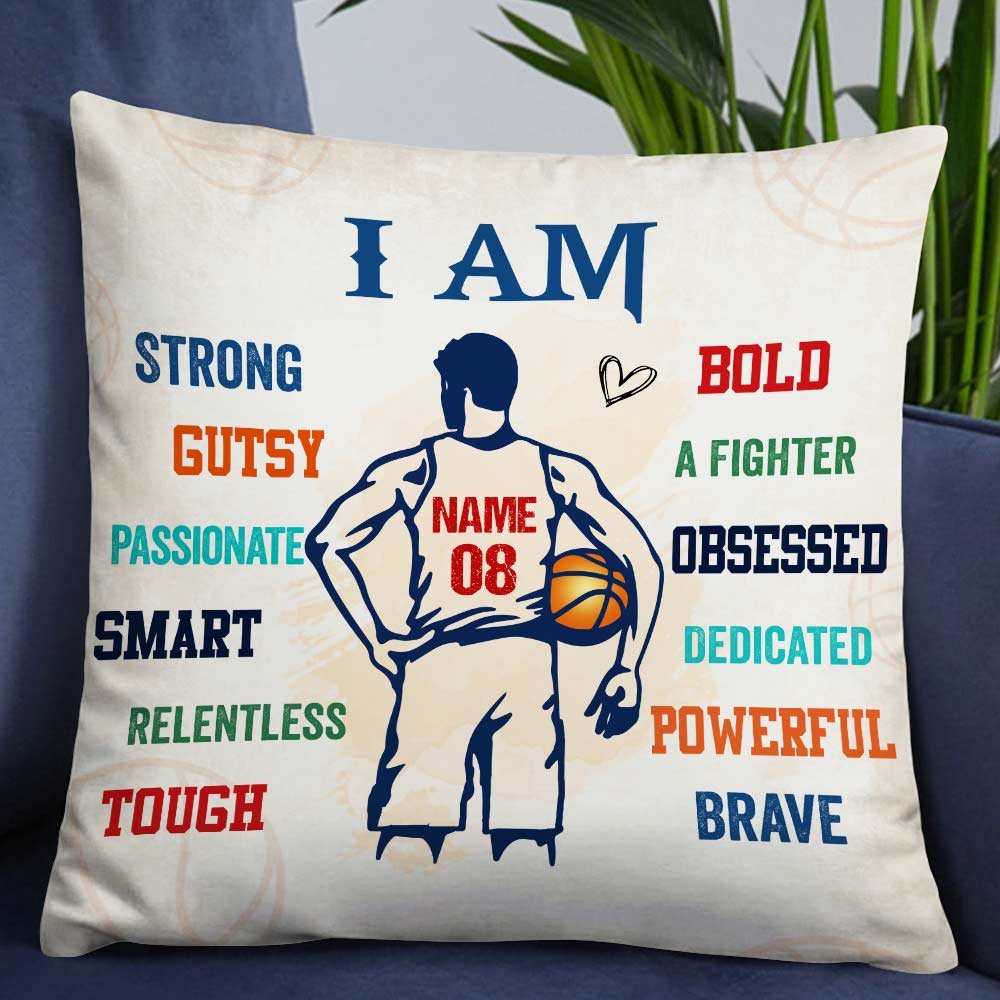 Love Basketball Player Pillow - Personalized Pillow