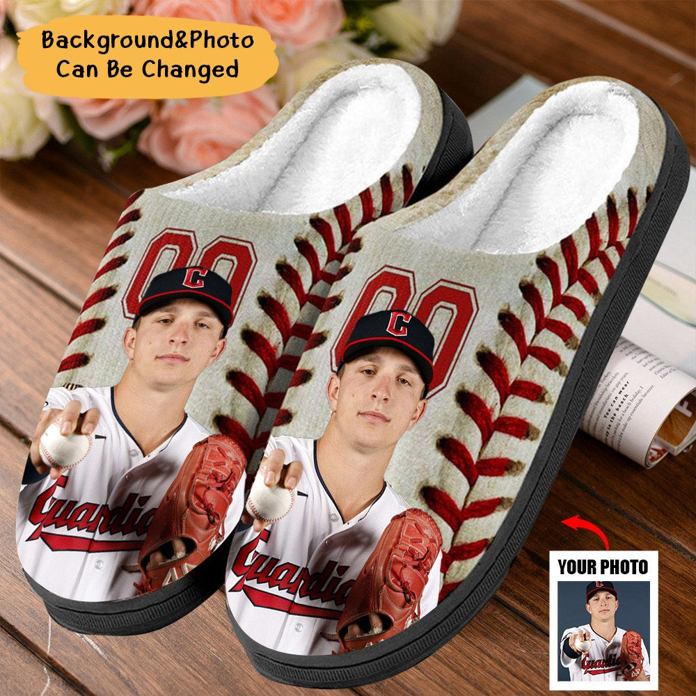 Custom Portrait Photo Basketball Sports And Accessories Personalized Slippers