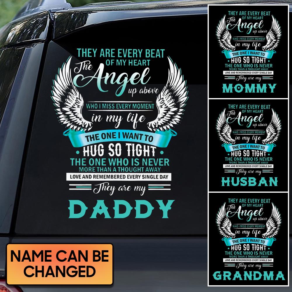 My Dad In Heaven Personalized Memorial Decal