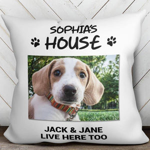 Dogs House Photo Pillowcae ,Personalized Pillowcase-Gift For Dog Lover