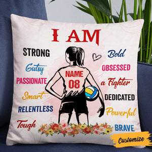 Love Volleyball Player Pillow - Personalized Pillow