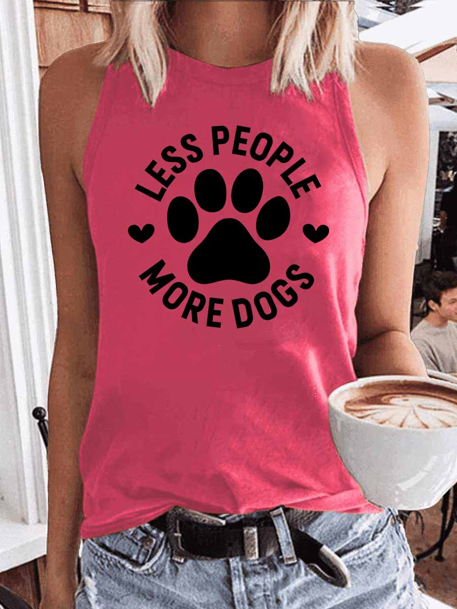 Women's Less People More Dogs Tank Top