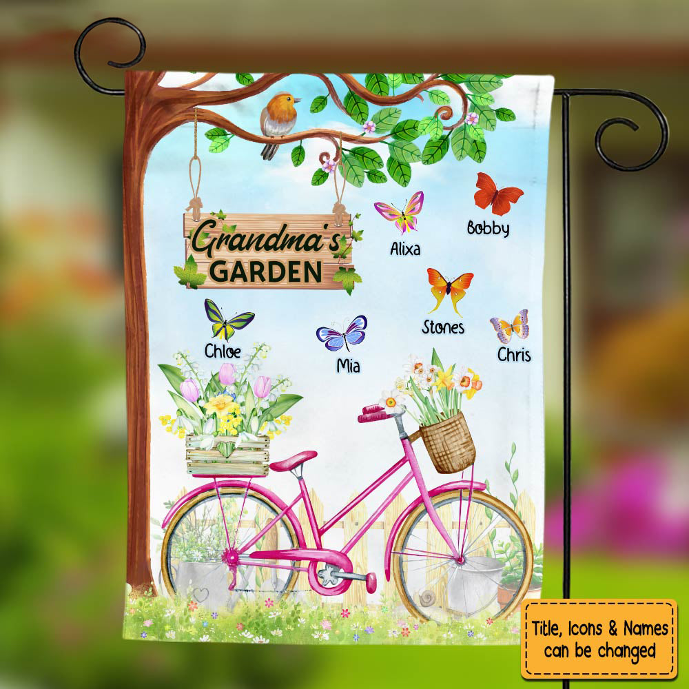 Gift For Grandma Bicycle Garden Flag