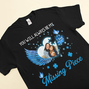 Missing piece personalized memorial upload photo t-shirt