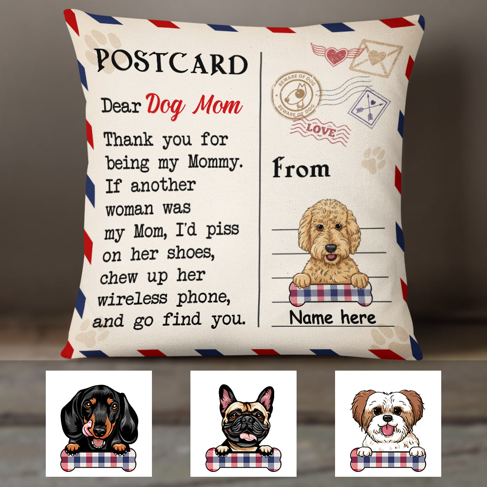 Love Letter To Dog Mom Pillowcase - Gift For Dog Lover
