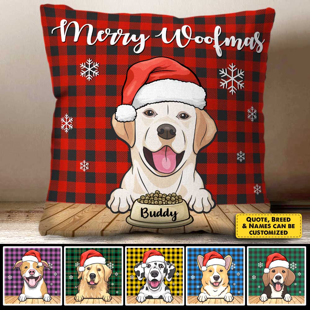 Meowy Catmas - Merry Woofmas - Personalized Pillowcase