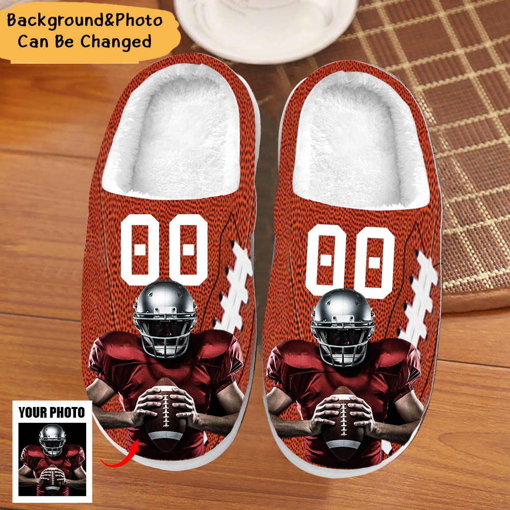 Custom Portrait Photo Basketball Sports And Accessories Personalized Slippers