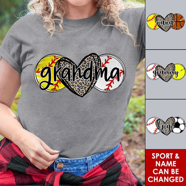 Sport Grandma - Personalized Custom T Shirt