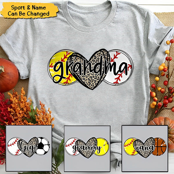 Sport Grandma - Personalized Custom T Shirt