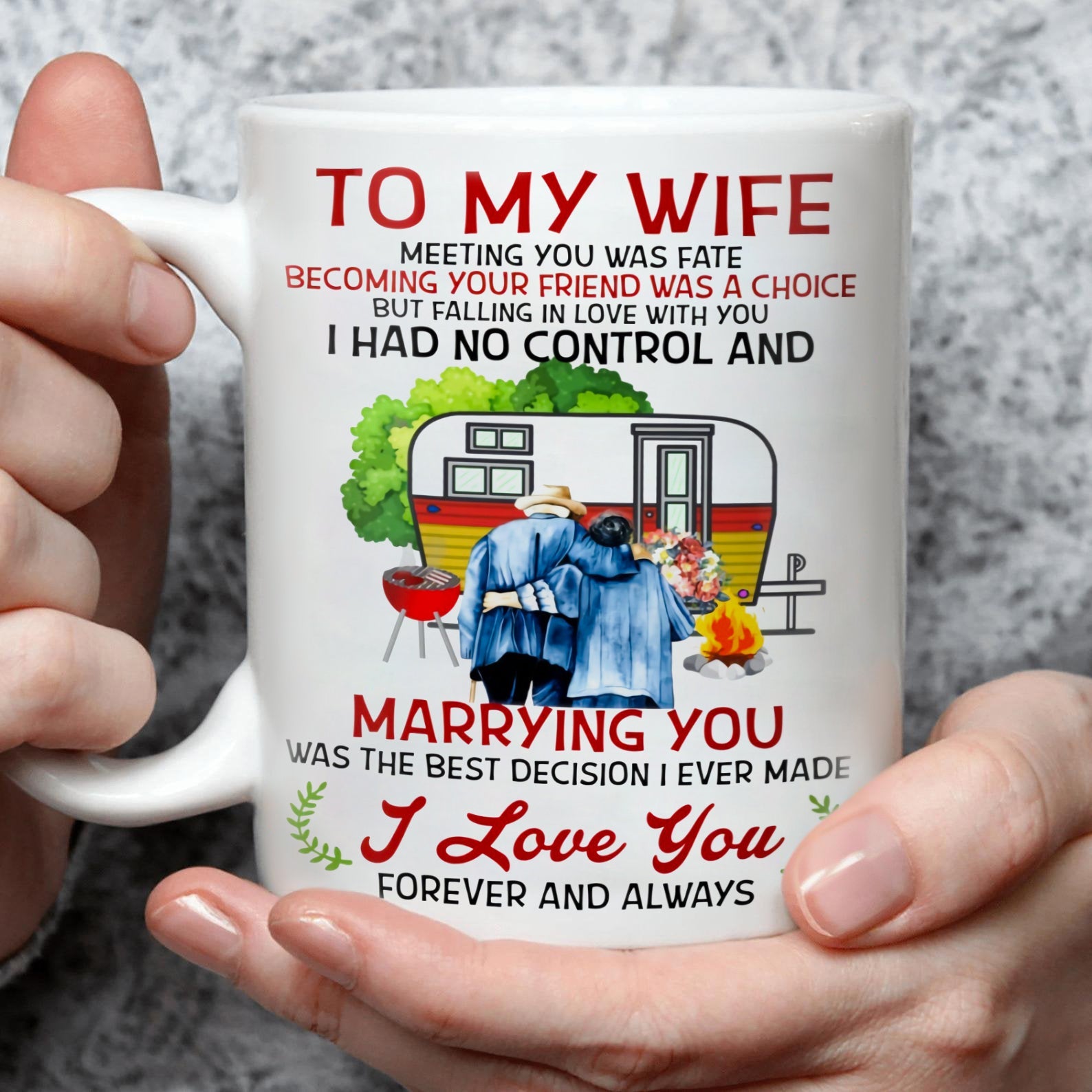To My Wife - The Best Decision - Coffee Mug