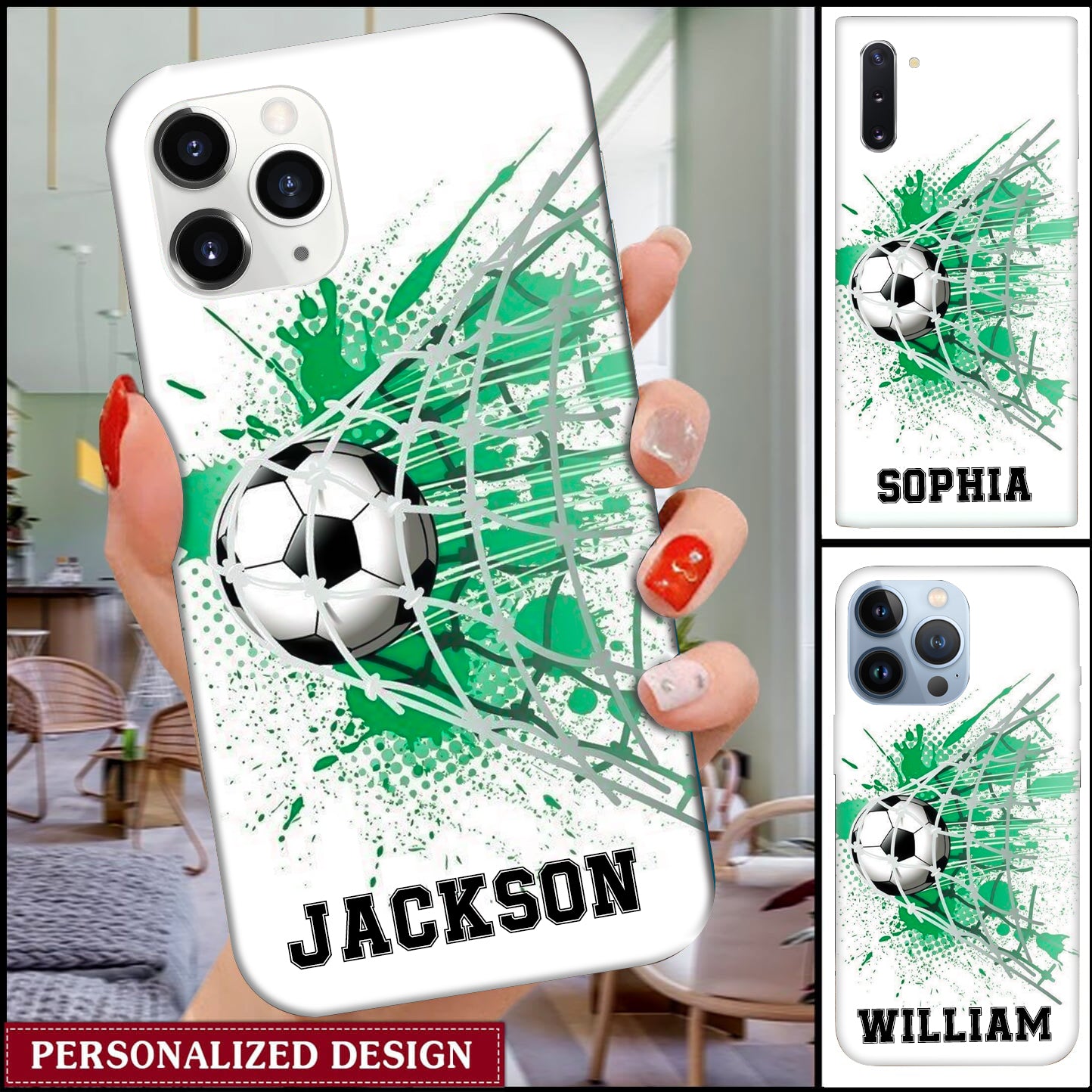 Personalized Soocer Phone Case - Best Gift For Soccer/Football Lovers