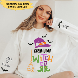 Grandma Witch Halloween Personalized 3D Sweatshirt