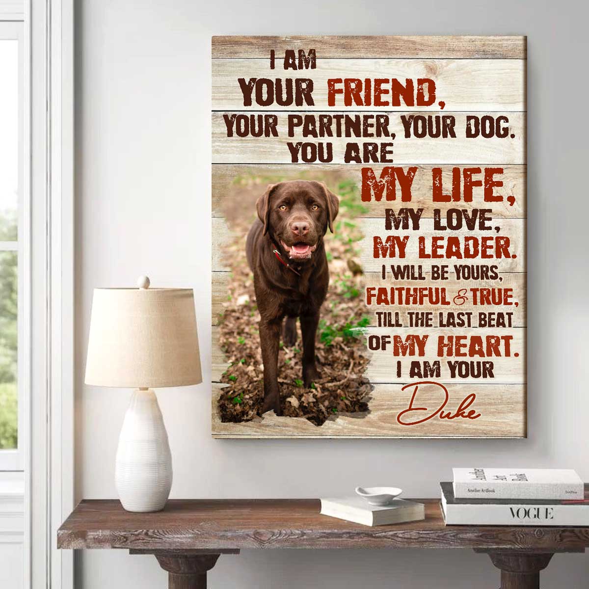 Christmas Gifts for Dog Lovers, Custom Pet Portrait, Dog Memorial Gifts, Dog Poster Gifts From the Dog