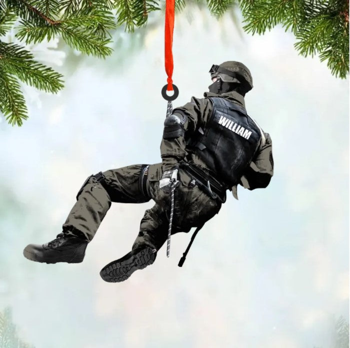 Personalized Police Acrylic Christmas - Gift for Police