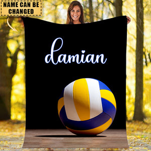 Personalized Volleyball Blanket