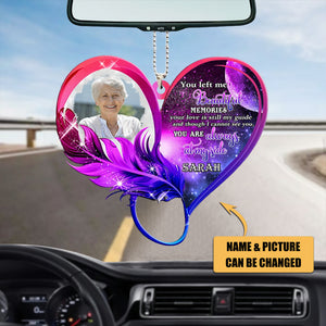 You Left Me Beautiful Memories - Personalized Acrylic Ornament