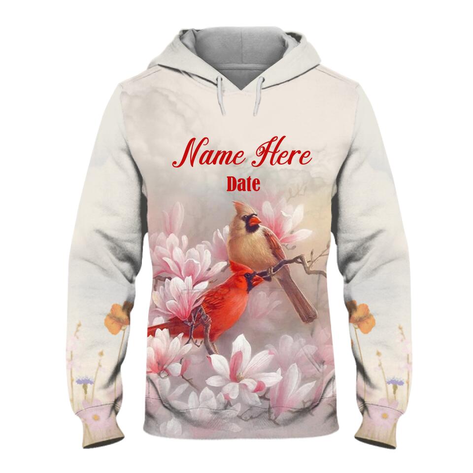 Always On My Mind Forever In My Heart Cardinals Custom Memorial Gift-Personalized All Over Print Hoodie