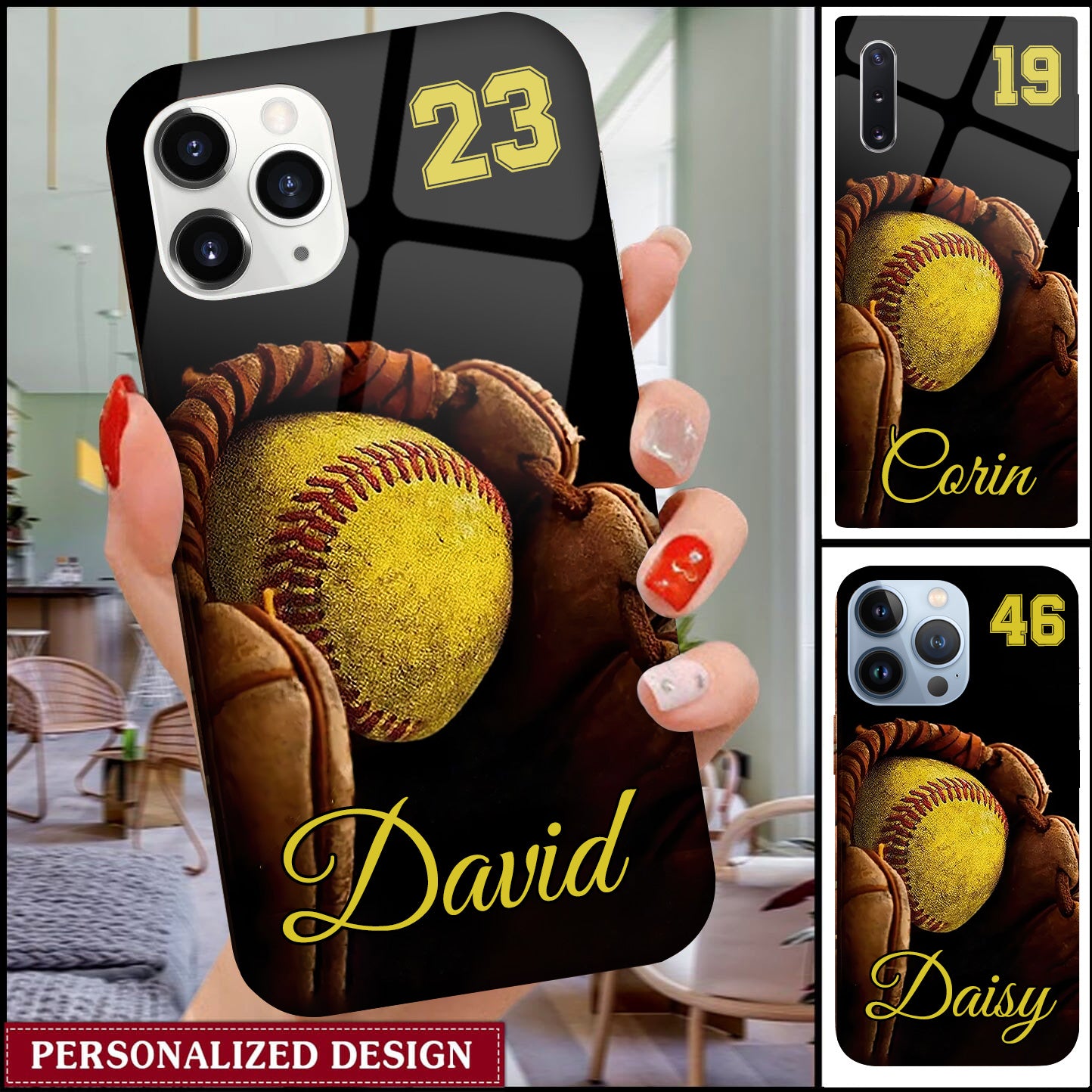 Personalized Softball Phone Case - Gift For Softball Lovers
