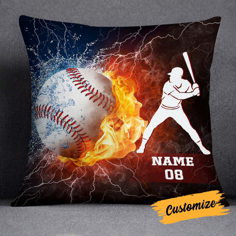 Love Baseball Pillowcase - Birthday Gifts, Custom Pillowcase, Gift For Baseball Lovers