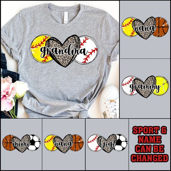 Sport Grandma - Personalized Custom T Shirt