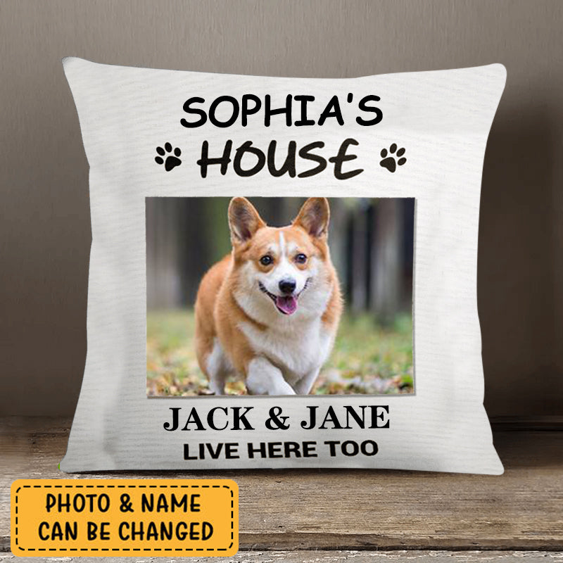 Dogs House Photo Pillowcae ,Personalized Pillowcase-Gift For Dog Lover
