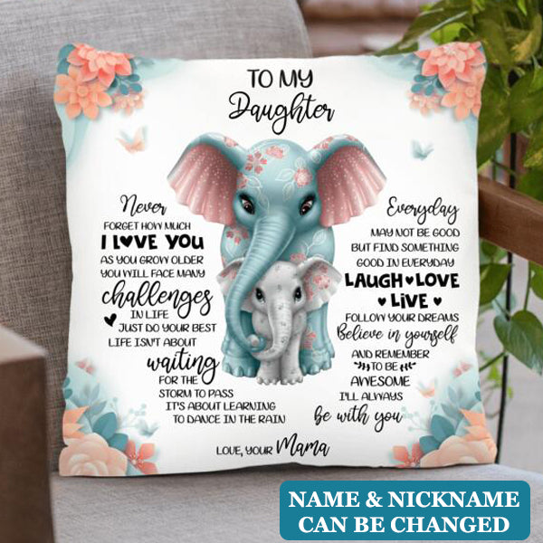 Custom Personalized To My Daughter/Granddaughter Pillowcase - Best Gift For Daughter/Granddaughter - Never Forget How Much I Love You