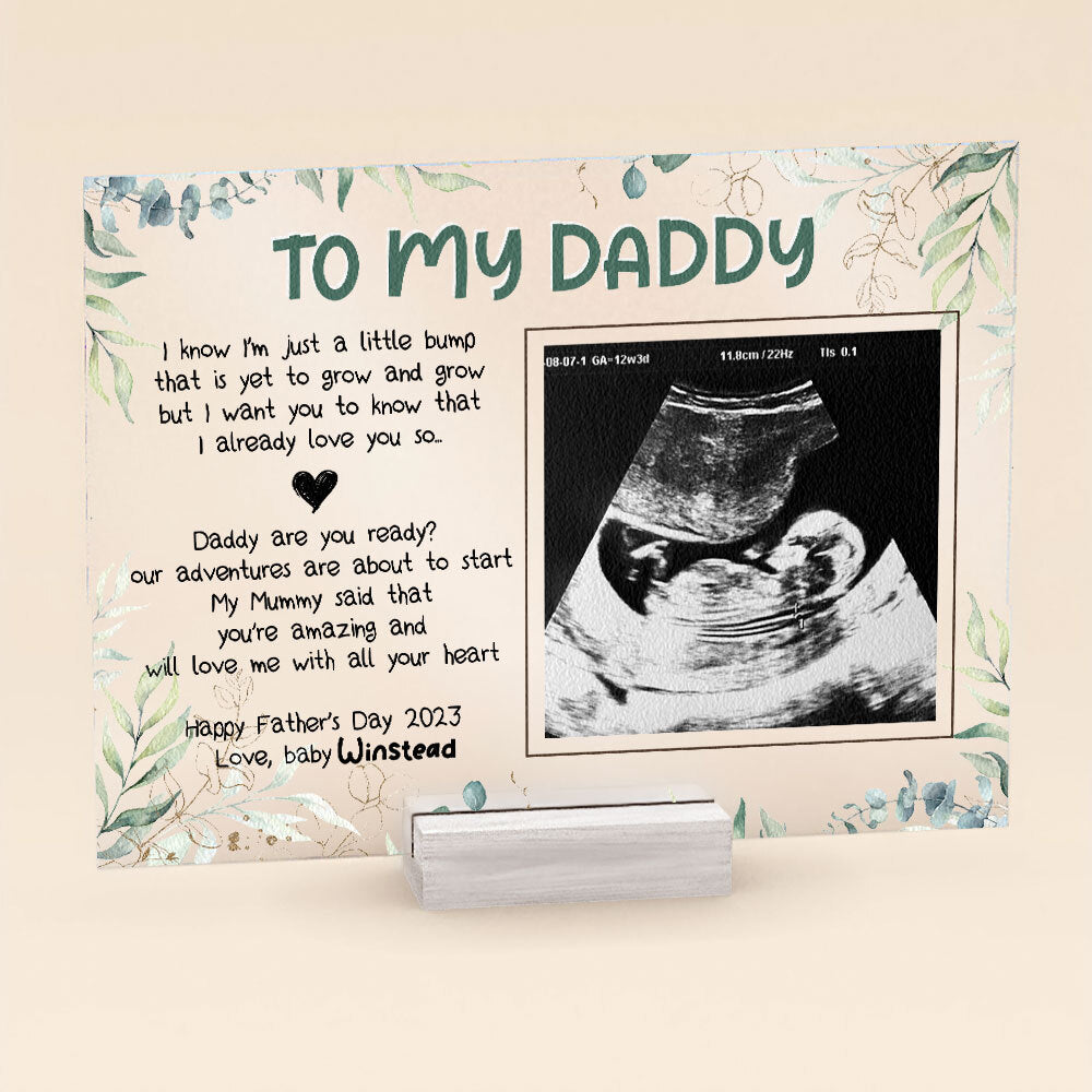 I Know I'm Just A Little Bump - Personalized Acrylic Plaque