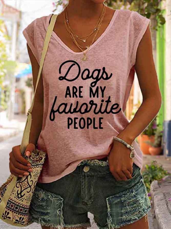 Women's Dogs Are My Favorite People Tank Top