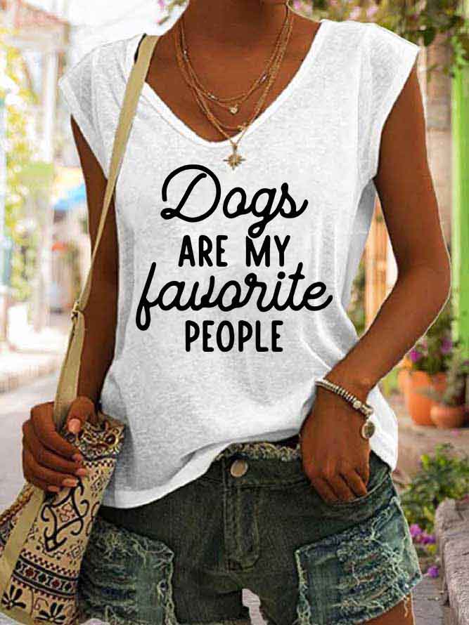 Women's Dogs Are My Favorite People Tank Top