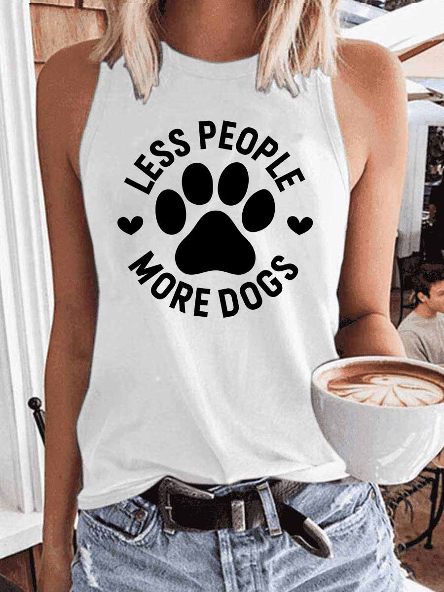 Women's Less People More Dogs Tank Top