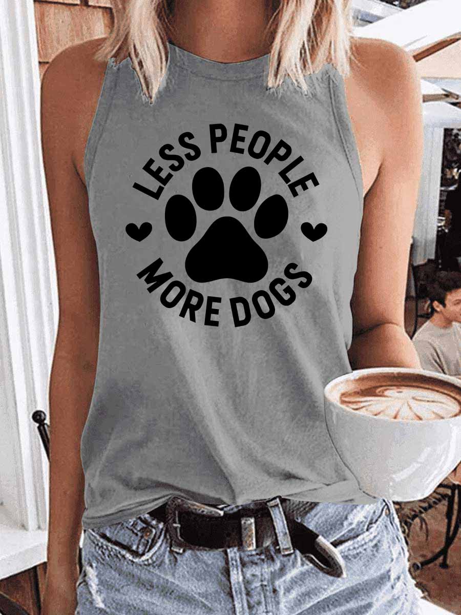 Women's Less People More Dogs Tank Top