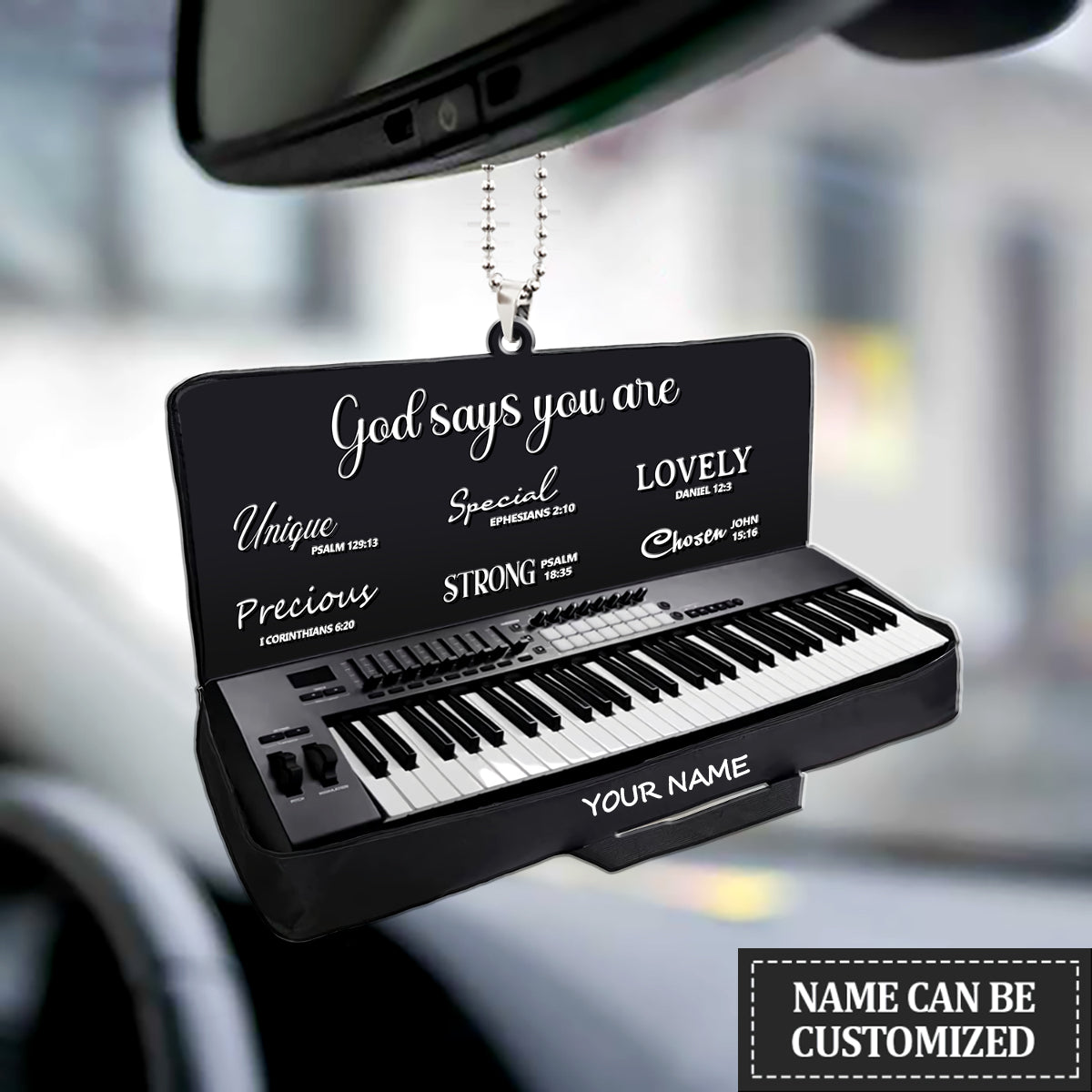 Piano God Says You Are Personalized  Ornament